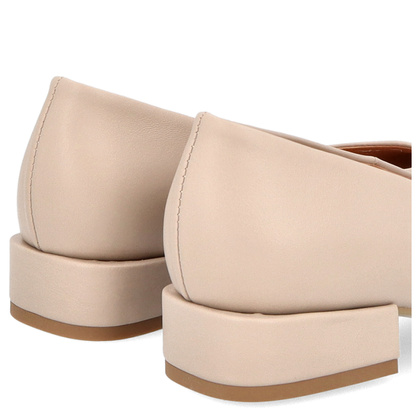 Niskie czółenka z powiększoną tęgością H - TYMOTEO P1019 BEŻOWE