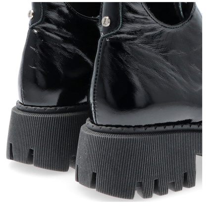 Botki na grubszym spodzie - LEMAR 60451 CZARNE