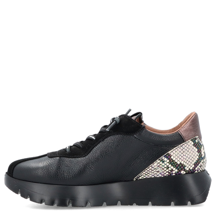 Hiszpańskie sneakersy premium - WONDERS A-2495 CZARNE