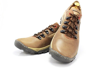 Polskie buty trekkingowe, skóra - KENT 268 BRĄZOWE