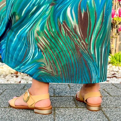 Eleganckie sandały ze skóry - OH! MY SANDALS 5333 BEŻOWE