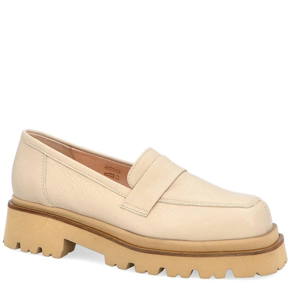 Lordsy na grubszej podeszwie - TYMOTEO M2100 BEŻOWE