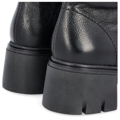 Wygodne botki ze skóry - SIMEN 3264A CZARNY