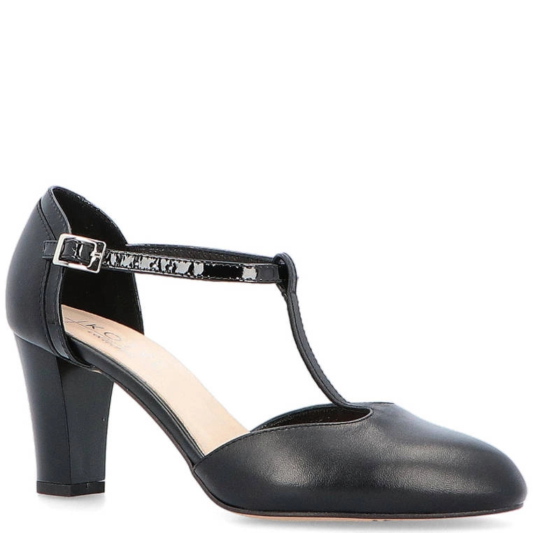 Buty damskie idealne do tańca - KOTYL 7063 CZARNE LICO