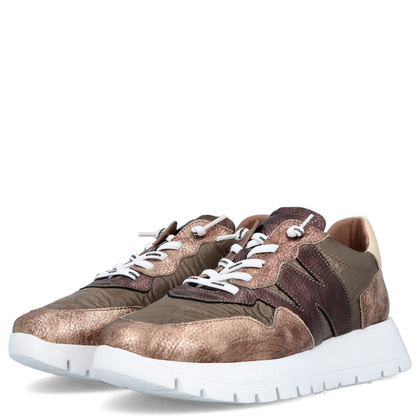 Hiszpańskie sneakersy premium - WONDERS A-2491 ZŁOTE