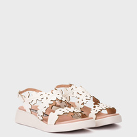 Hiszpańskie sandały - WONDERS C-6551 KREMOWE