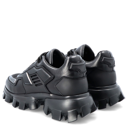 Designerskie sneakersy męskie - JOHN DOUBARE QA758T-45L-A1256 CZARNE