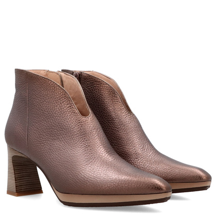 Eleganckie botki z wycięciem - HISPANITAS HI254270 BRĄZOWE