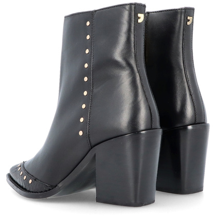 Skórzane kowbojki na słupku - GIOSEPPO 73577 CZARNE