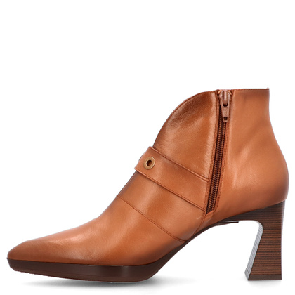 Hiszpańskie botki z wycięciem - HISPANITAS HI254244 BRĄZOWE