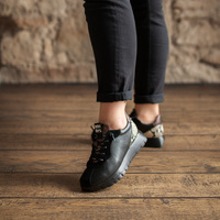 Hiszpańskie sneakersy premium - WONDERS A-2495 CZARNE