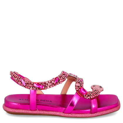 Eleganckie hiszpańskie sandały - ALMA EN PENA V240840 FUKSJA
