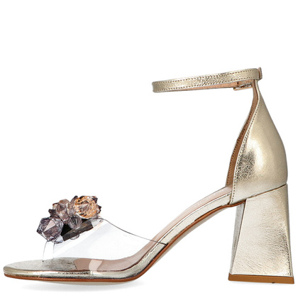 Sandałki silikonowe na słupku - TYMOTEO D1013 ZŁOTE