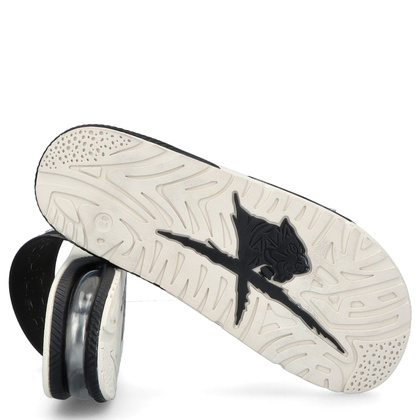 Klapki premium - PLEIN SPORT PACS USG0028 BIAŁO-CZARNE