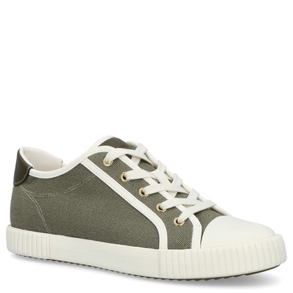 Sznurowane trampki damskie - GEOX D.BLOMIEE B-SHI. TEX D556HB ZIELONE