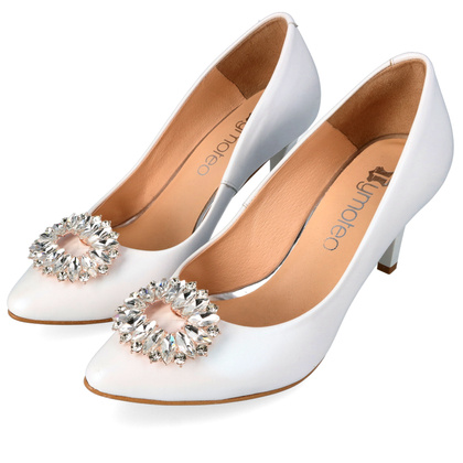 Ozdobne klipsy do butów owalne - TYMOTEO LOVE T49 ZŁOTE