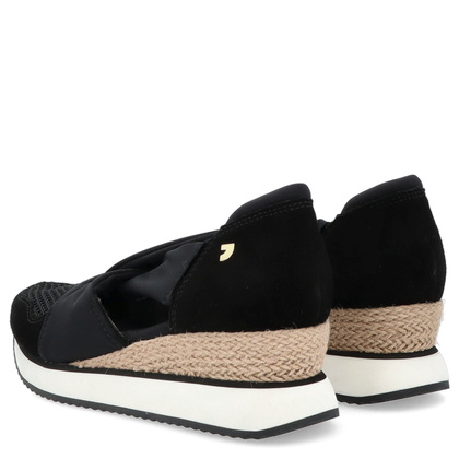 Hiszpańskie sneakersy na koturnie - GIOSEPPO 74059 CZARNE