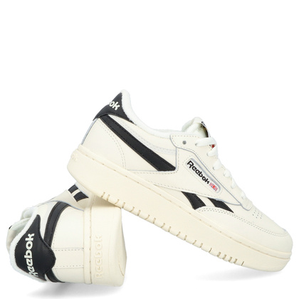 Sneakersy damskie - REEBOK CLUB C DOUBLE REVENGE H04190 BIALO-CZARNE