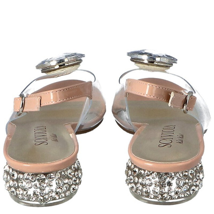 Sandały silikonowe płaskie - SCAVIOLA G-15 RÓŻOWE