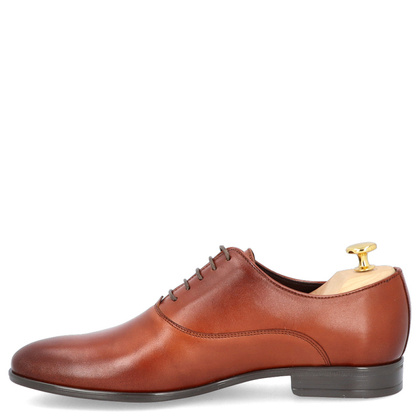 Eleganckie półbuty męskie - TAPI A-7174 BRĄZOWE