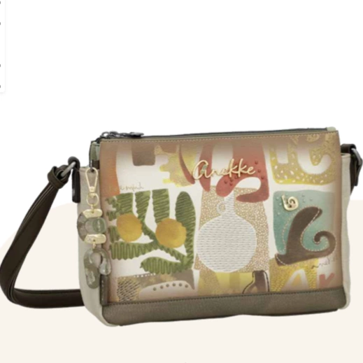 Torebka damska trzykomorowa - ANEKKE MUSE AMPHORA 42713-184