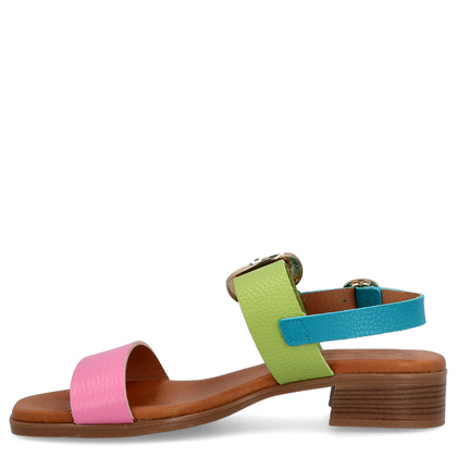 Eleganckie sandały ze skóry - OH! MY SANDALS 5609 KOLOROWE