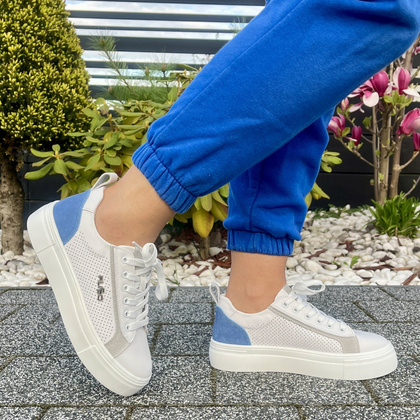 Sportowe buty damskie - FILIPPO DP6040/24 BIAŁE