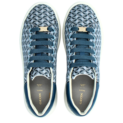 Lekkie sneakersy damskie - GEOX D.SPHERICA D55TCD NIEBIESKIE