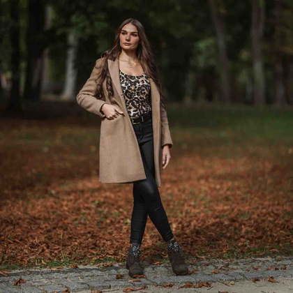 Hiszpańskie botki premium - ALMA EN PENA I240750 KHAKI