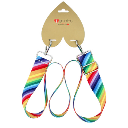 Wymienny pasek do torebki - TYMOTEO LOVE 04 TĘCZOWY