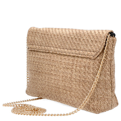 Pleciona listonoszka na łańcuszku - GIOSEPPO 75496 BEŻOWA
