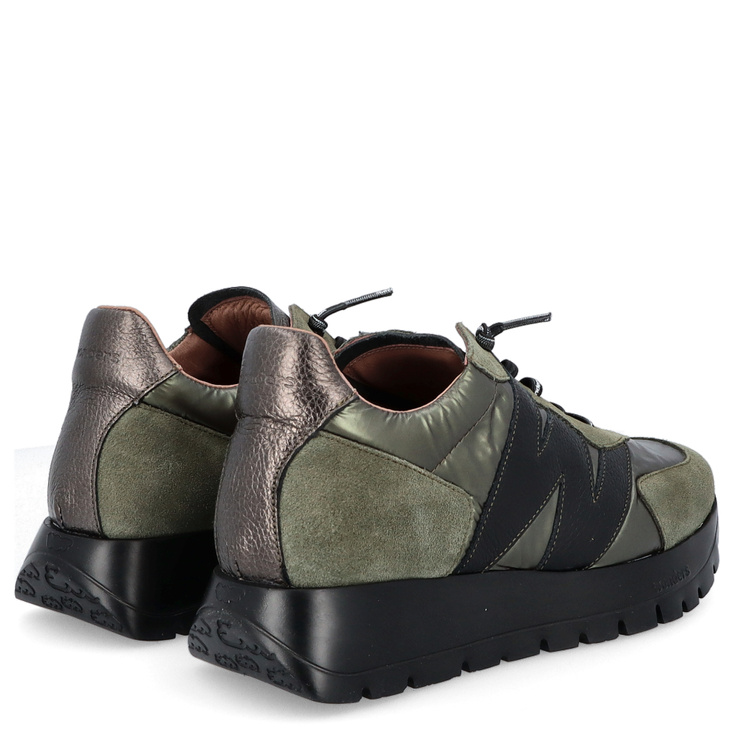 Hiszpańskie sneakersy premium - WONDERS A-2464 KHAKI