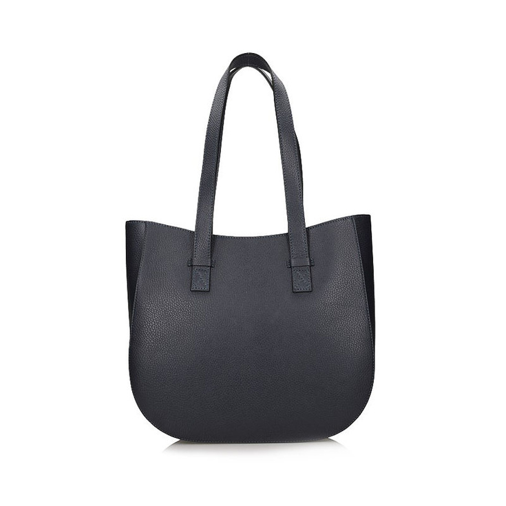 Torebka damska ze skóry - TOSCANIO C243 GRANATOWA