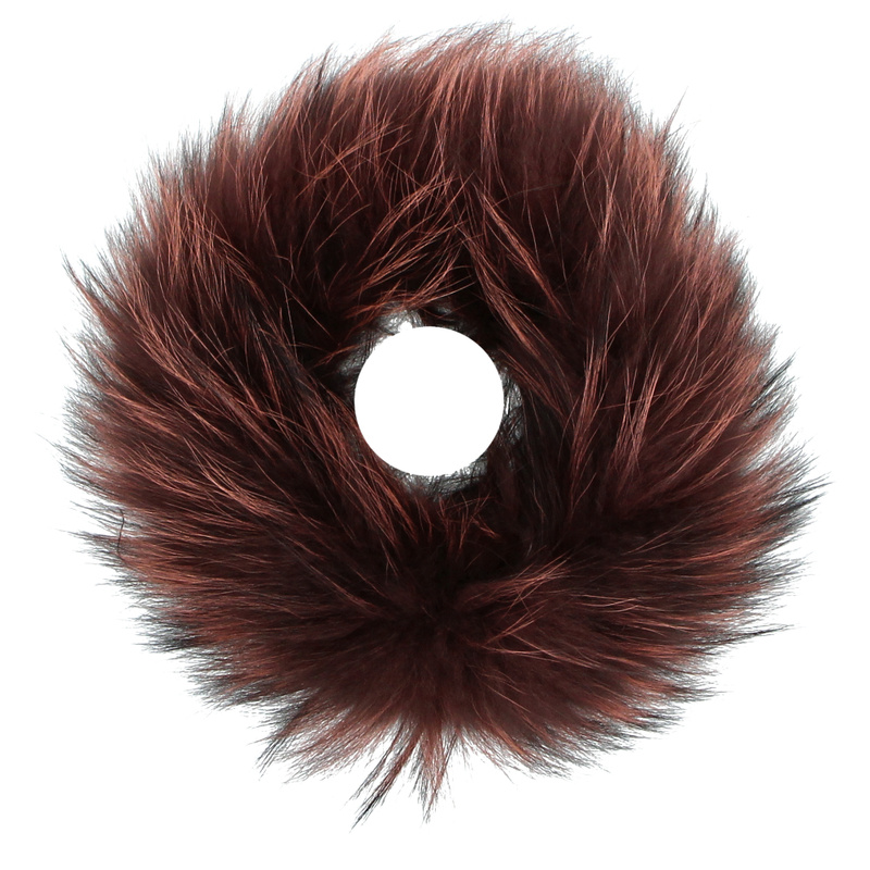 Luksusowa opaska z futra naturalnego - TYMOTEO LOVE  K5 CZEKOLADOWA