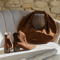 ZESTAW BUTY + TOREBKA  - KOTYL 4735 TOSCANIO G89 BRĄZOWY