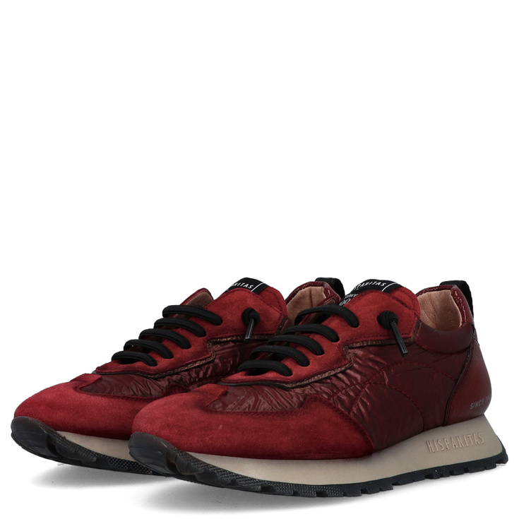 Hiszpańskie sneakersy damskie - HISPANITAS HI254209 BORDOWE
