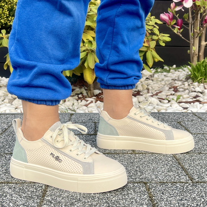 Sportowe buty damskie - FILIPPO DP6040/24 BEŻOWE