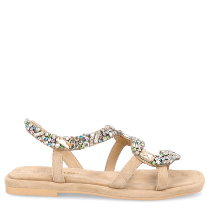 Eleganckie hiszpańskie sandały - ALMA EN PENA V240822 BEŻOWE