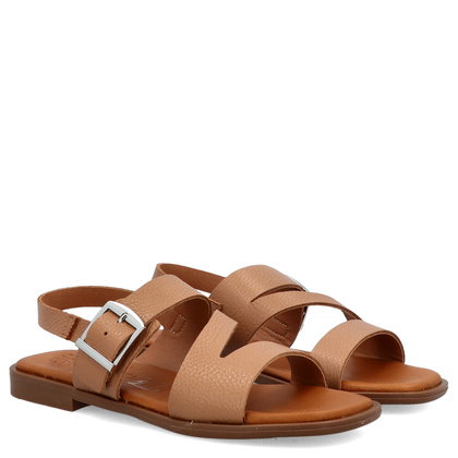 Eleganckie sandały ze skóry - OH! MY SANDALS 5581 BRĄZOWE