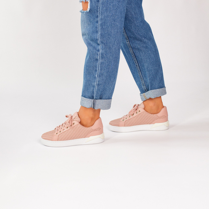 Sneakersy premium  - GUESS REFRESH3 FL5RF3FAP12 RÓŻOWE