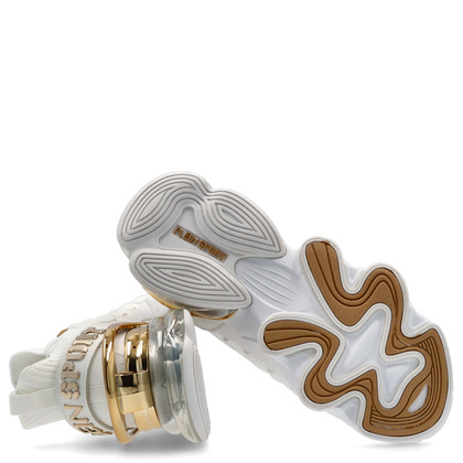 Sneakersy premium - PLEIN SPORT SADS USC0518 BIAŁE