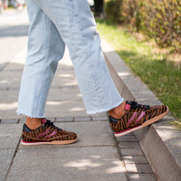 Hiszpańskie sneakersy damskie - GIOSEPPO 77010 BRĄZOWE