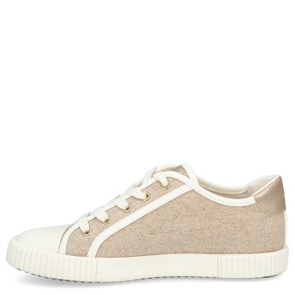 Sznurowane trampki damskie - GEOX D.BLOMIEE B-SHI. TEX D556HB BEŻOWE