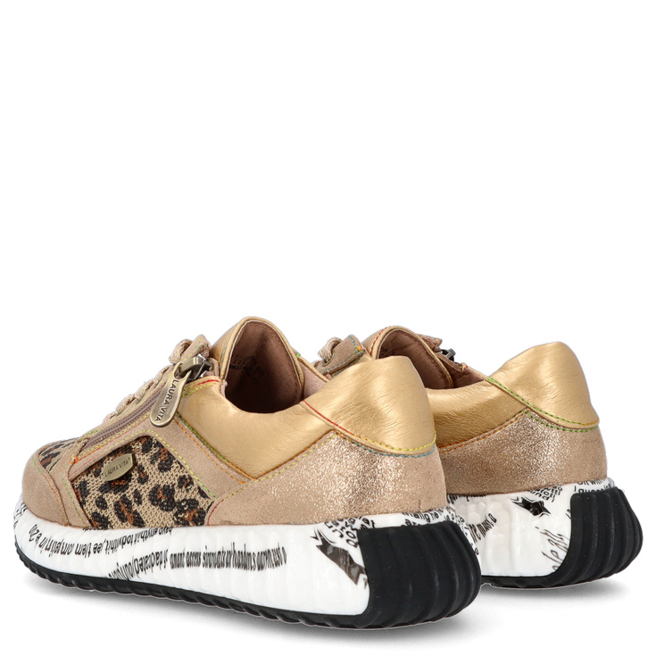 Modne sneakersy damskie - LAURA VITA BURTON 11 ZŁOTE
