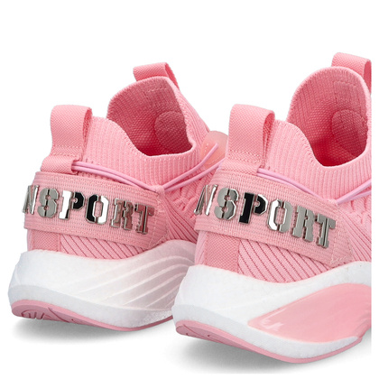 Sneakersy z siateczki premium - PLEIN SPORT SAES USC0751 RÓŻOWE