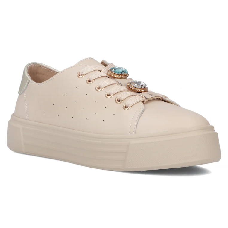 Damskie buty sportowe - FILIPPO DP6854/25 BEŻOWE