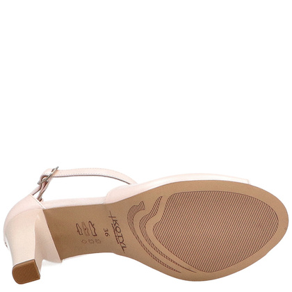 Taneczne sandałki ślub - KOTYL 4325 RÓŻOWO PERŁOWE