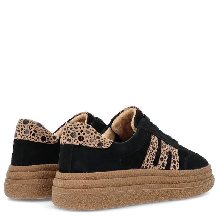 Modne sneakersy ze skóry - FILIPPO DP7114/25 CZARNE