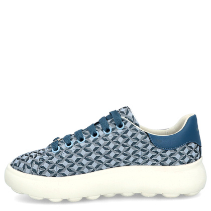 Lekkie sneakersy damskie - GEOX D.SPHERICA D55TCD NIEBIESKIE