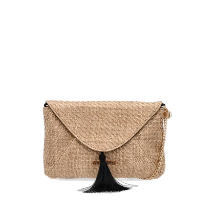 Pleciona listonoszka na łańcuszku - GIOSEPPO 75496 BEŻOWA